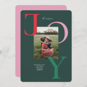 ビッグカラフルジョイ・クリスマスカード シーズンカード (正面/裏面)