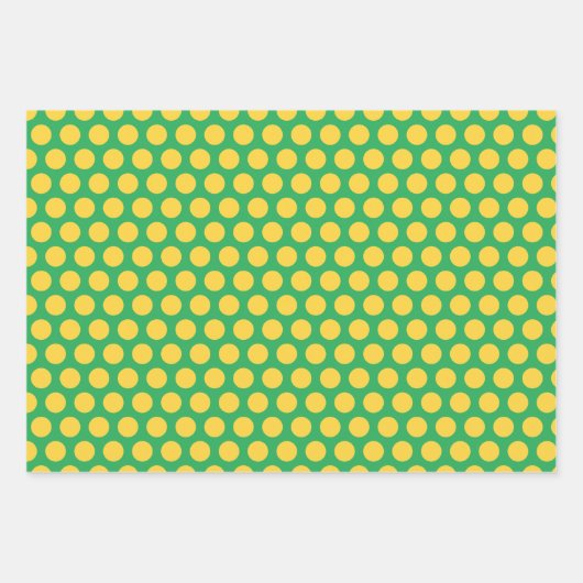 ビッグカラフル水玉模様おもしろい ラッピングペーパーシート (正面3)