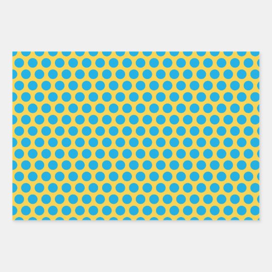 ビッグカラフル水玉模様おもしろい ラッピングペーパーシート (正面2)