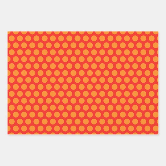 ビッグカラフル水玉模様おもしろい ラッピングペーパーシート (正面)