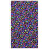 ビッグカラービッグスタイルモザパターン（の模様が）あるイク テーブルクロス (正面)