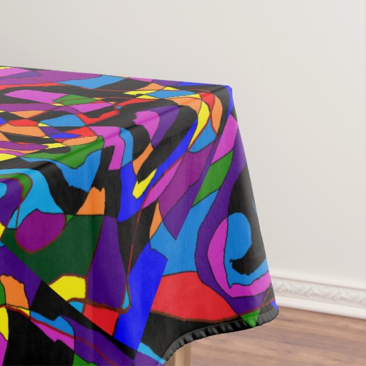 ビッグカラービッグスタイルモザパターン（の模様が）あるイク テーブルクロス (インサイチュ)