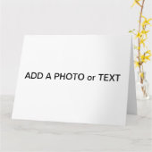 ビッグカード(28 cm)写真または文字 – 独自のデザイン   カード (黄色い花)