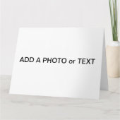 ビッグカード(28 cm)写真または文字 – 独自のデザイン カード (正面)