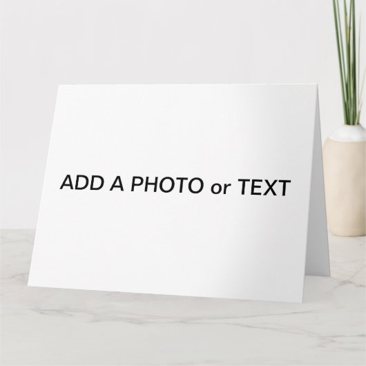 ビッグカード(28 cm)写真または文字 – 独自のデザイン   カード (正面)