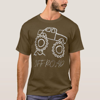 ビッグカー愛好家モンスタ素晴らしートラック泥の粉砕 Tシャツ