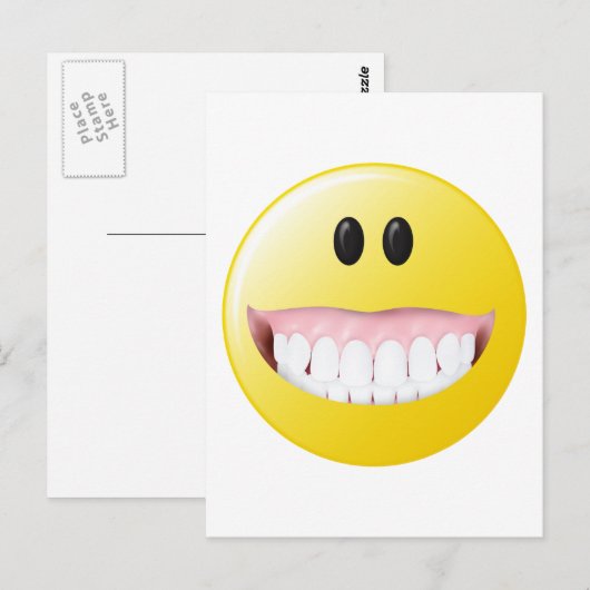 ビッグガム顔 ポストカード (正面/裏面)