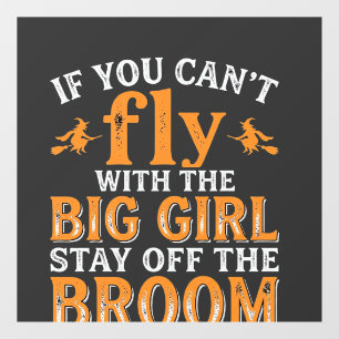 ビッグガールほうきのハロウィン魔女の名言 ウィンドウサイン