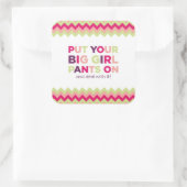 ビッグガールパンツ引用文 – ステッカー (バッグ)