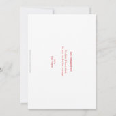 ビッグキスキューピッドバレンタインカード。 案内状 (裏面)