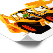 ビッグキッズ建築トラックアートパーティー装飾 ポスター (角)