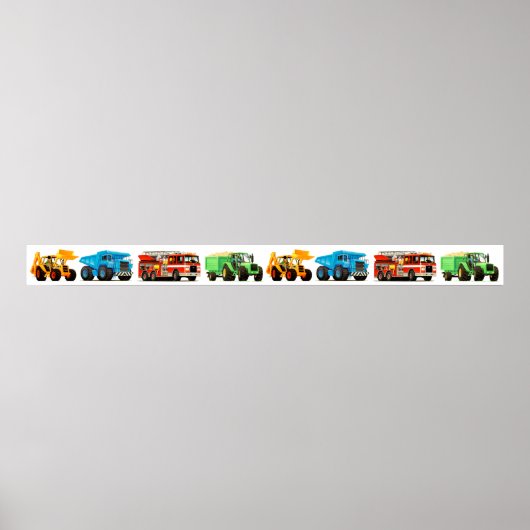 ビッグキッズ建築トラックアートパーティー装飾 ポスター (正面)