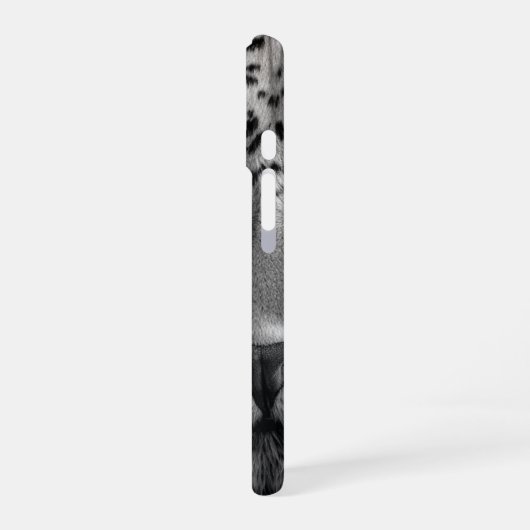 ビッグキャットの琥珀色の瞳 カスタマイズ可能 iPhone 16ケース (左側面)