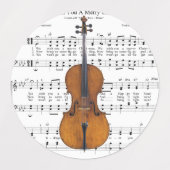 ビッグクリスマスシート音楽と楽器 ラベル (デザイン1)