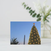 ビッグクリスマスツリーとリトルクリスマスツリーDCでの休日 シーズンポストカード (スタンド正面)