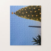 ビッグクリスマスツリーとリトルクリスマスツリーDCでの休日 ジグソーパズル (縦)