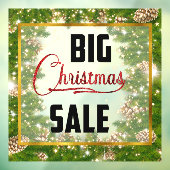 ビッグクリスマスホリデーセールPineconeウィンドウにしがみつく ウィンドウサイン (シート3)