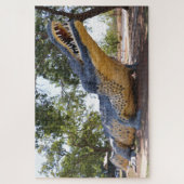 ビッグクロコダイル、ウィンダム、西オーストラリア ジグソーパズル (縦)