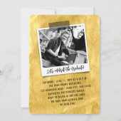 ビッググラッドスケッチ金箔写真卒業パーティー 招待状 (裏面)