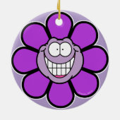 ビッググリニングパープルフラワーオーナメント セラミックオーナメント (裏面)