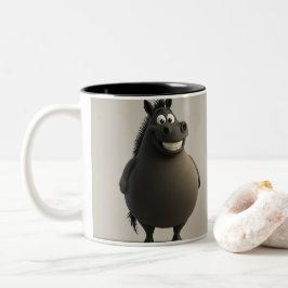 ビッググリン馬のマグ ツートーンマグカップ