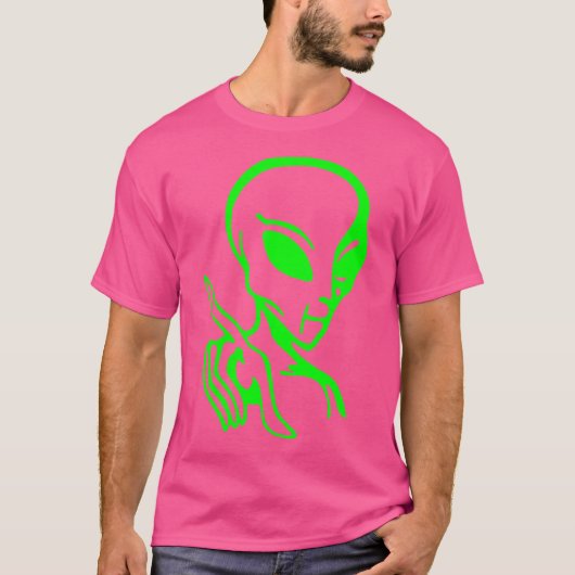 ビッググリーンエイリアン Tシャツ (正面)