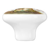 ビッググリーンタッドスツールフェアリーハウス セラミックノブ (側面)