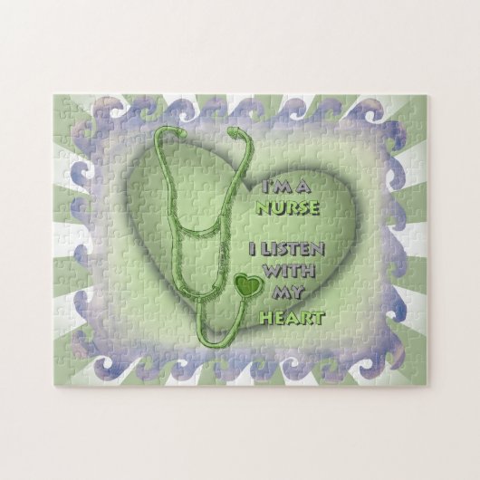 ビッググリーンハートナース ジグソーパズル (横)