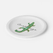 ビッググリーンリザードサンダー_コーブ ペーパープレート (アングル)