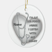 ビッググレイハート空軍ナース セラミックオーナメント (左)