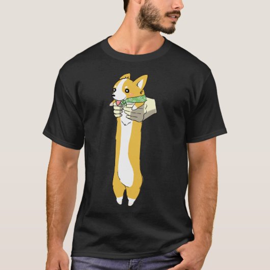 ビッグコルギステッカーの保持 Tシャツ (正面)