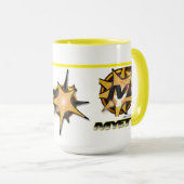 ビッグコンボマグカップ400gr.（白と黄） マグカップ (正面右)