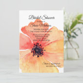 ビッグコーラルポピーブライダルシャワー 招待状 (スタンド正面)