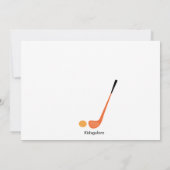 ビッグゴルフボールボーイズパーティの招待状 招待状 (裏面)