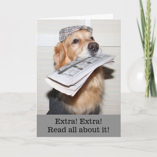 ビッグゴールデンニュースおめでとう カード (正面)