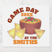 ビッグサッカーゲームテールゲートパーティーチップズチーズディップ ビールラベル (シングルラベル)