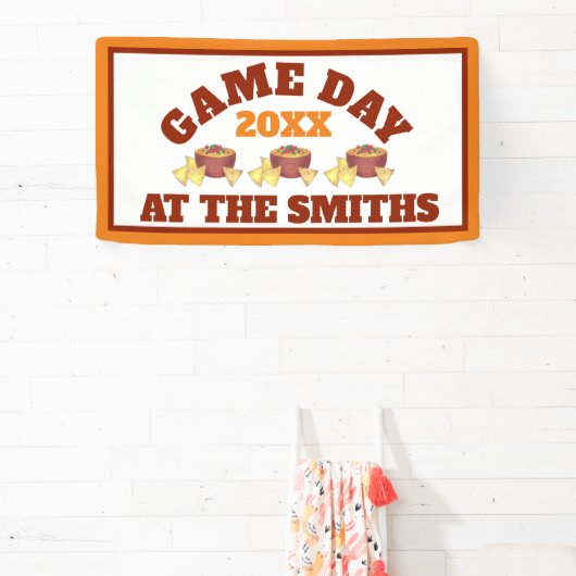 ビッグサッカーゲームテールゲートパーティーチップズチーズディップ 横断幕 (インサイチュ)