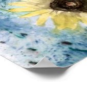 ビッグサンひまわり絵画のポスタープリント ポスター (角)