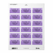 ビッグサンキューパープル住所 シール (フルシート)