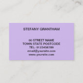 ビッグサンキューパープル名刺 名刺 (裏面)