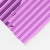 ビッグサンセットストライプハワイアンサーファーズバイオレット フリースブランケット (角)