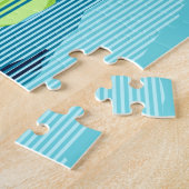 ビッグサンセットストライプハワイアンサーファー ジグソーパズル (側面)