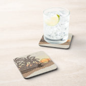 ビッグサンセットハワイアンティキバーコルクバックコースター コースター (右側)