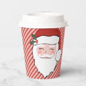 ビッグサンタ顔クリスマス紙カップ 紙コップ (裏面)