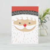 ビッグサンタ顔ダーティサンタギフト交換パーティー 招待状 (スタンド正面)