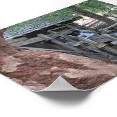 ビッグサンダーマウンテンレイルウェイの滝 ポスター (角)