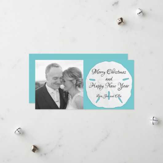 ビッグサンドドルロングフォトクリスマスカード シーズンカード (正面/裏面インサイチュ)