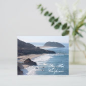 ビッグサーのカリフォルニアの海岸線 ポストカード (スタンド正面)