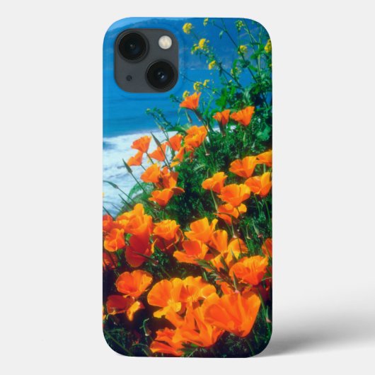 ビッグサーの近くの太平洋沿岸のポピー Case-Mate iPhoneケース (裏面)