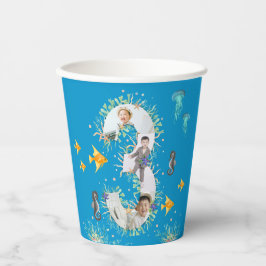 ビッグサードザシーアンダー誕生日写真コラージュ 紙コップ